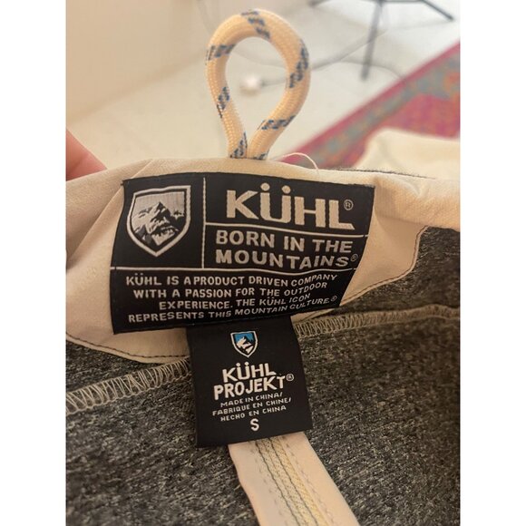 Kuhl Womens Trench Coat Size S Cream Softshell Two-tone Weave Performance - Picture 9 of 16